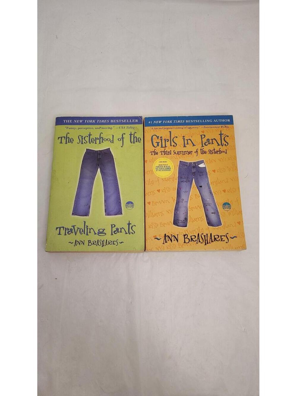 Sisterhood of the Traveling Pants & Girls in Pants 2 Book Lot Ann Brashares PB
